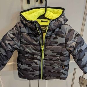 NWT Osh Kosh Camo Puffer Coat 2T